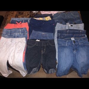 14 pairs of long pants 12-24 months